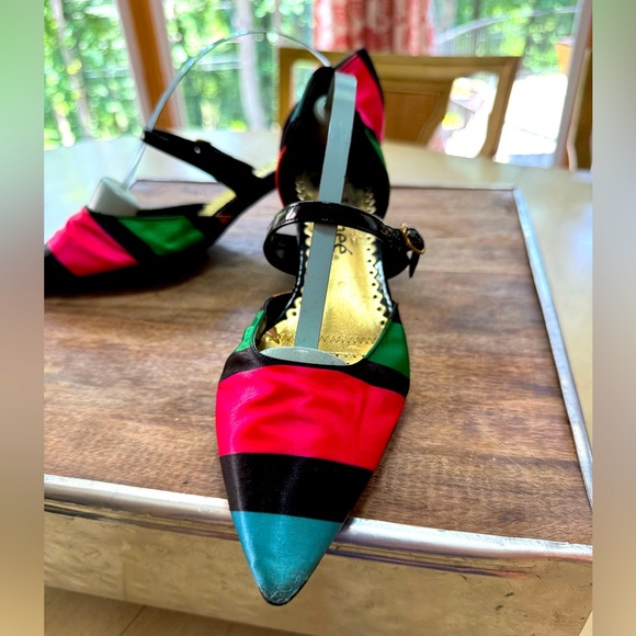 J RENEE Shoes - Colorful Striped Heels for a Bold Statement